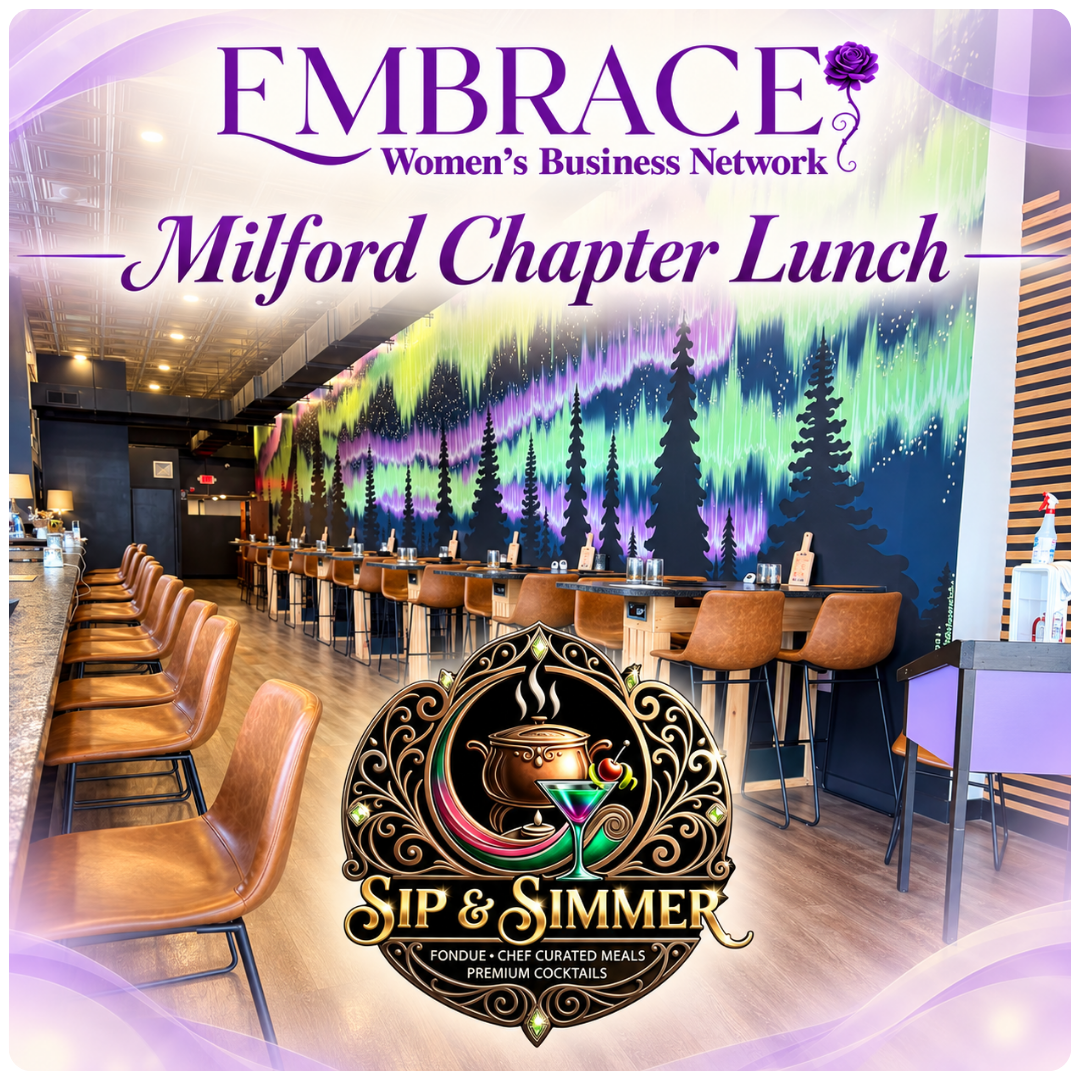Milford Embrace chapter lunch at Sip & Simmer
